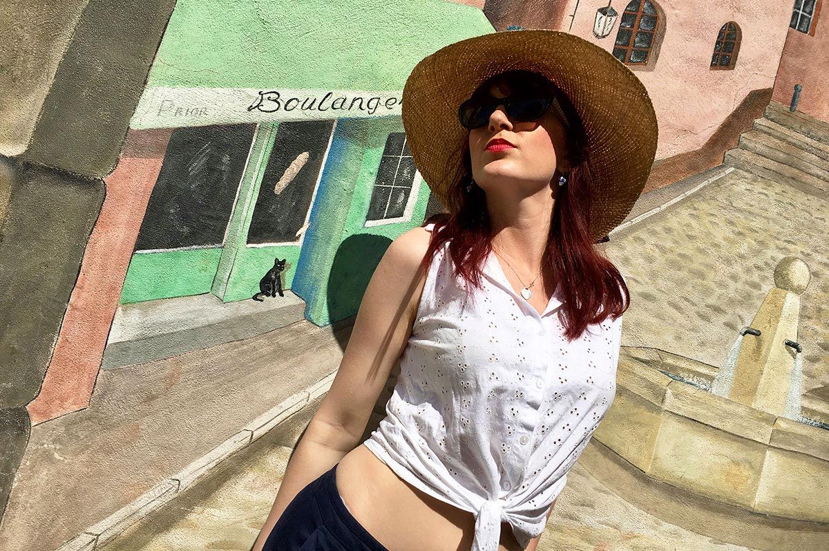 Amy in Cannes in France