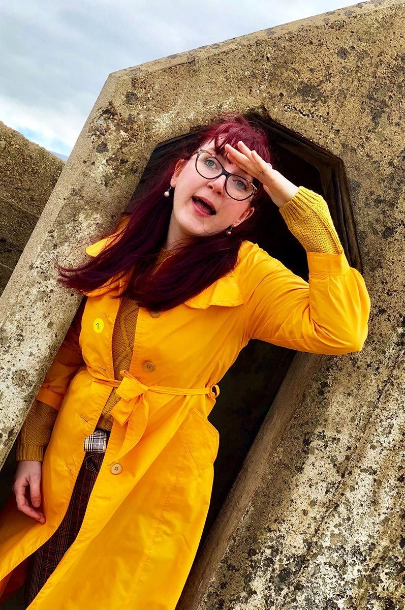 Amy at Utah Beach in France