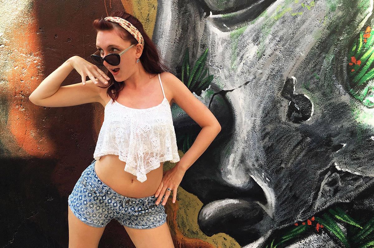 Amy in Cartagena in Spain