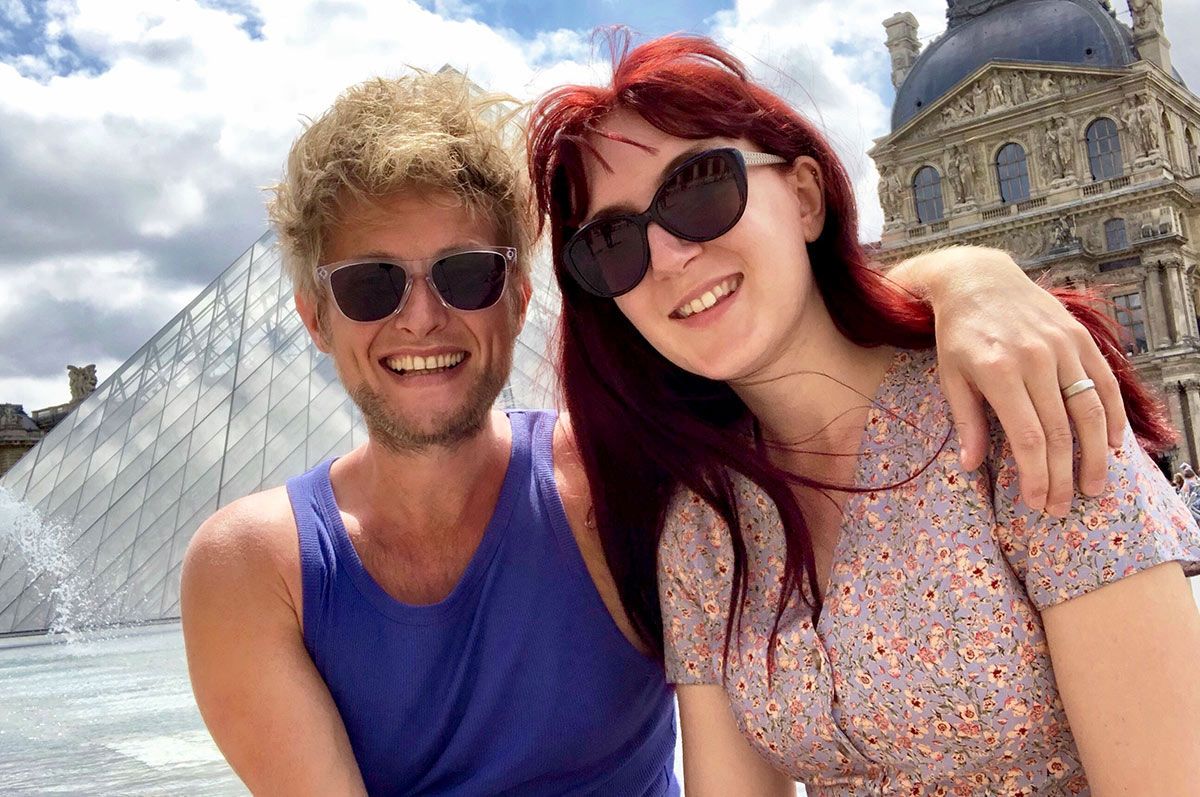 At the Louvre in Paris