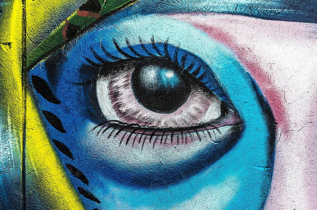 Graffiti on Las Ramblas in Barcelona