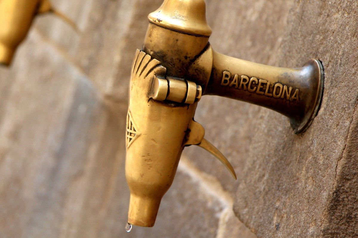 Water Tap on Las Ramblas in Barcelona