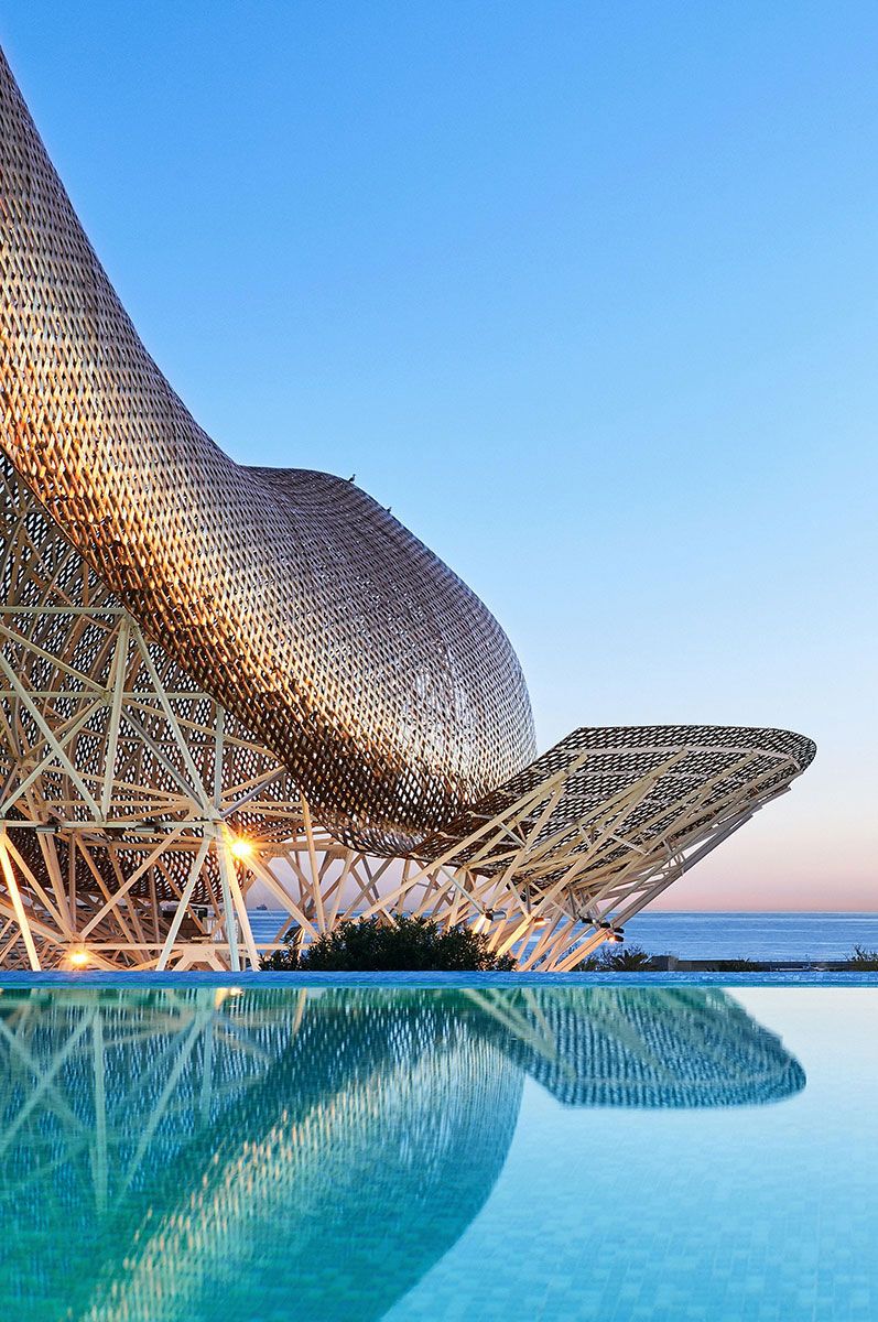 Sculpture in Olympic Park in Barcelona