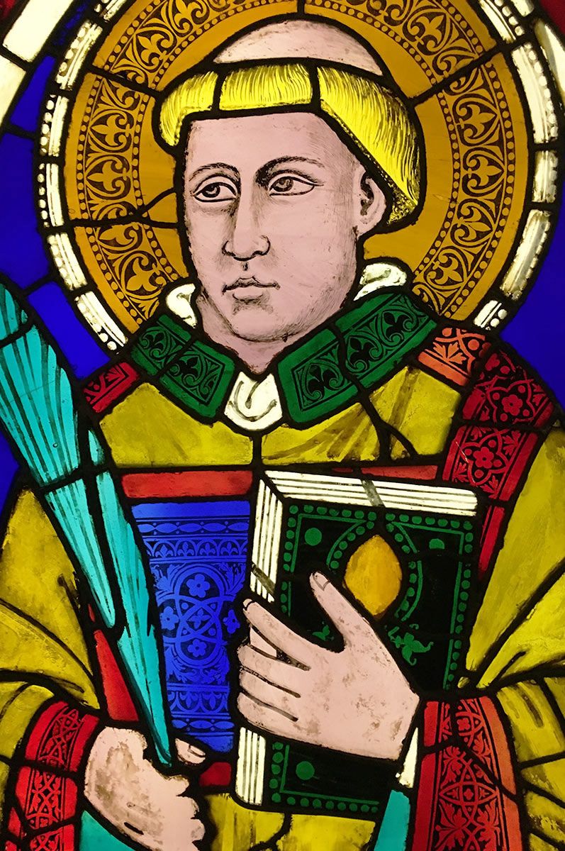 Stained Glass at the Basilica di Santa Croce in Florence