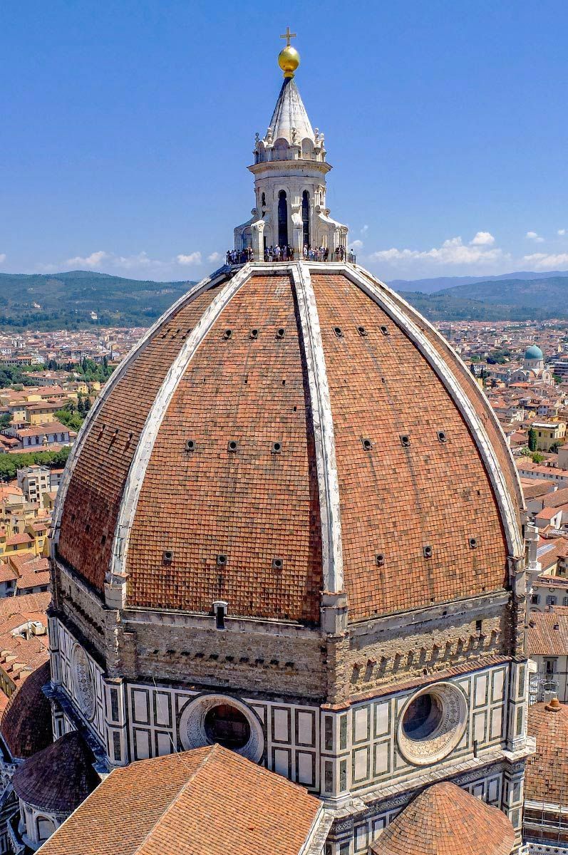 Top of the Duomo in Florence, Italy