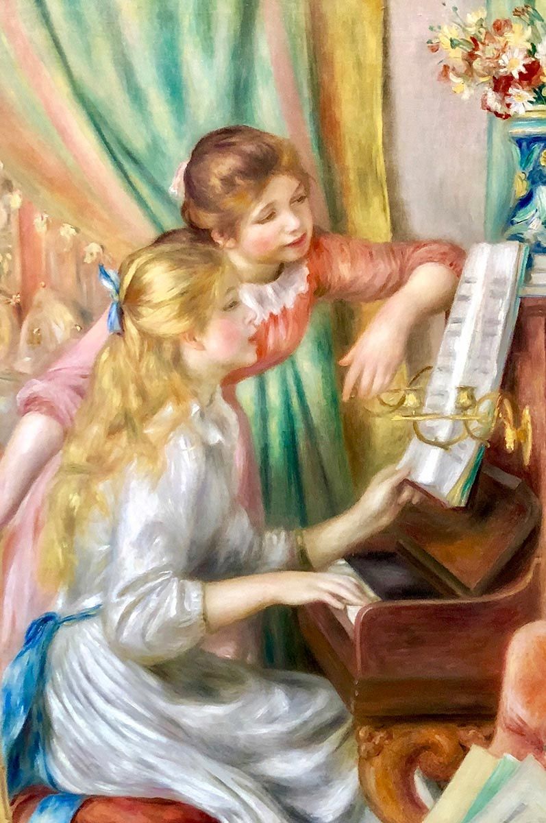 Musee d'Orsay in Paris - Jeunes Filles au Piano by Renoir