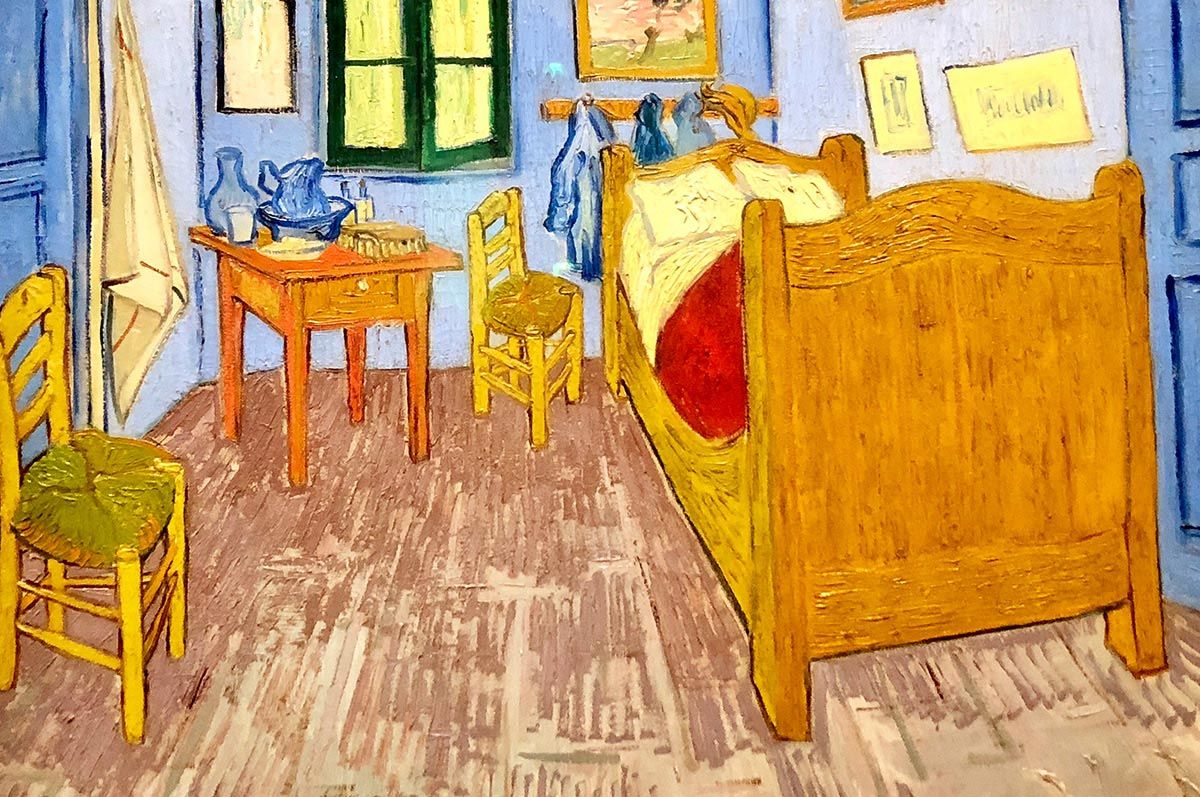 Musee d'Orsay in Paris - The Bedroom by Vincent Van Goth