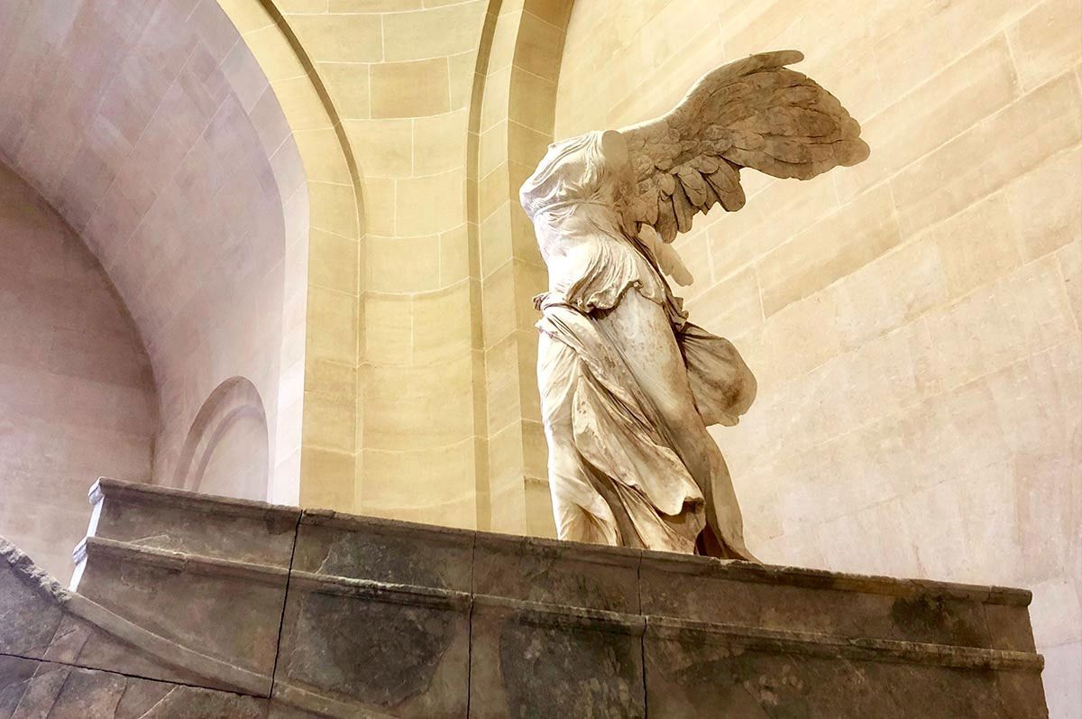 Musee du Louvre in Paris - Winged Victory of Samothrace