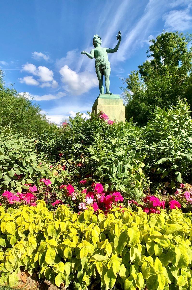 Jardin de Luxemborug near the Panthéon in Paris