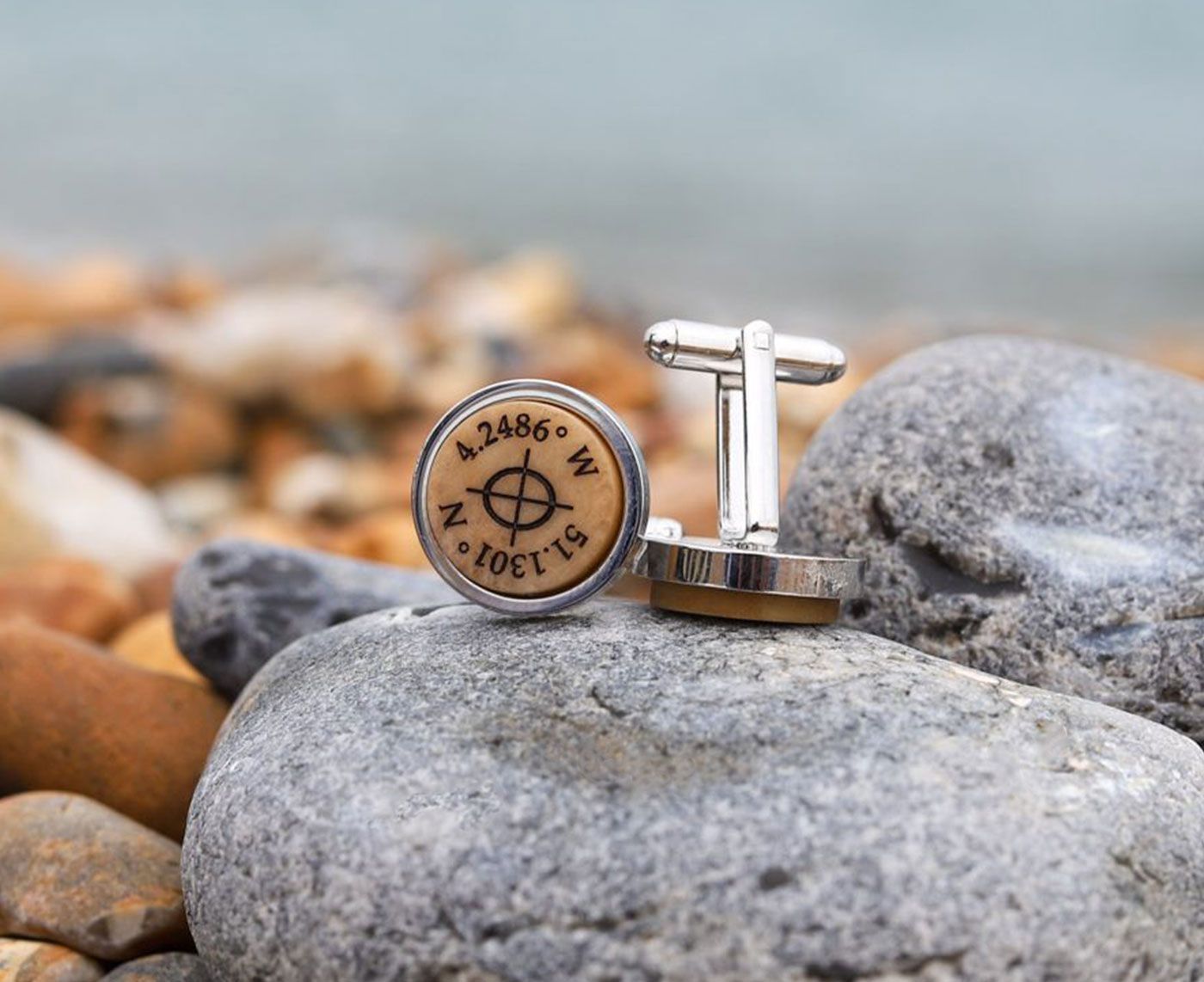 Life Less Ordinary Fernweh Coordinates Cufflinks