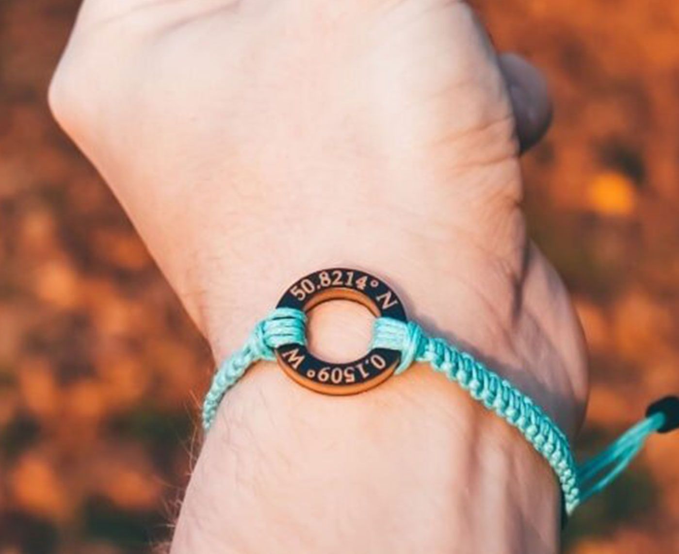 Life Less Ordinary Disc Coordinates Bracelet